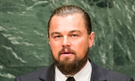Actor and consummate communicator: Leonardo DiCaprio at the UN climate summit in New York, 23 September 2014. Photograph: Andrew Burton/Getty Images